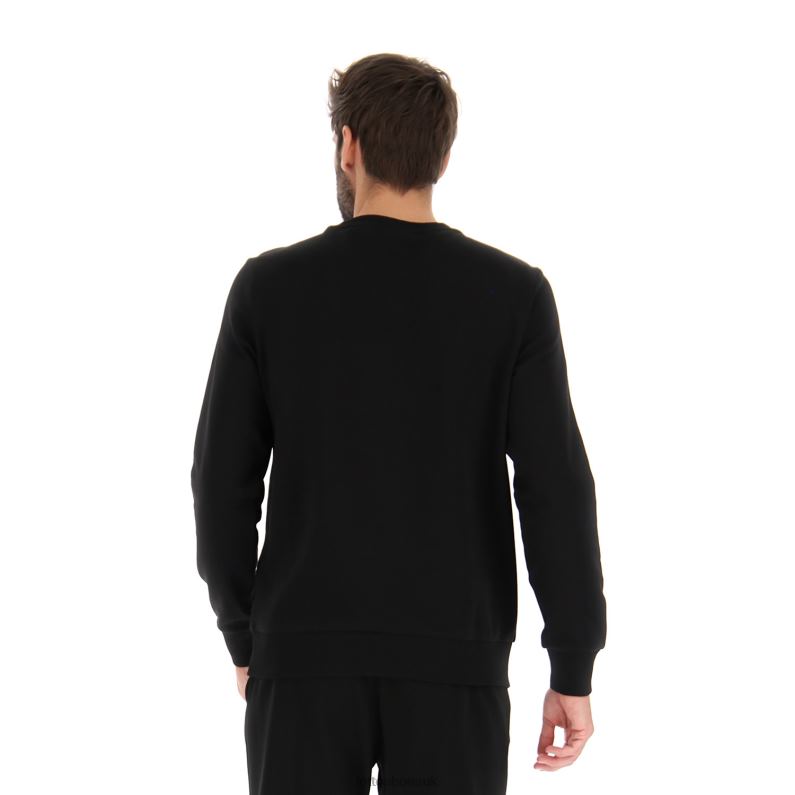 MSC SWEAT RN Man 446TN278 Apparel ALL BLACK Lotto