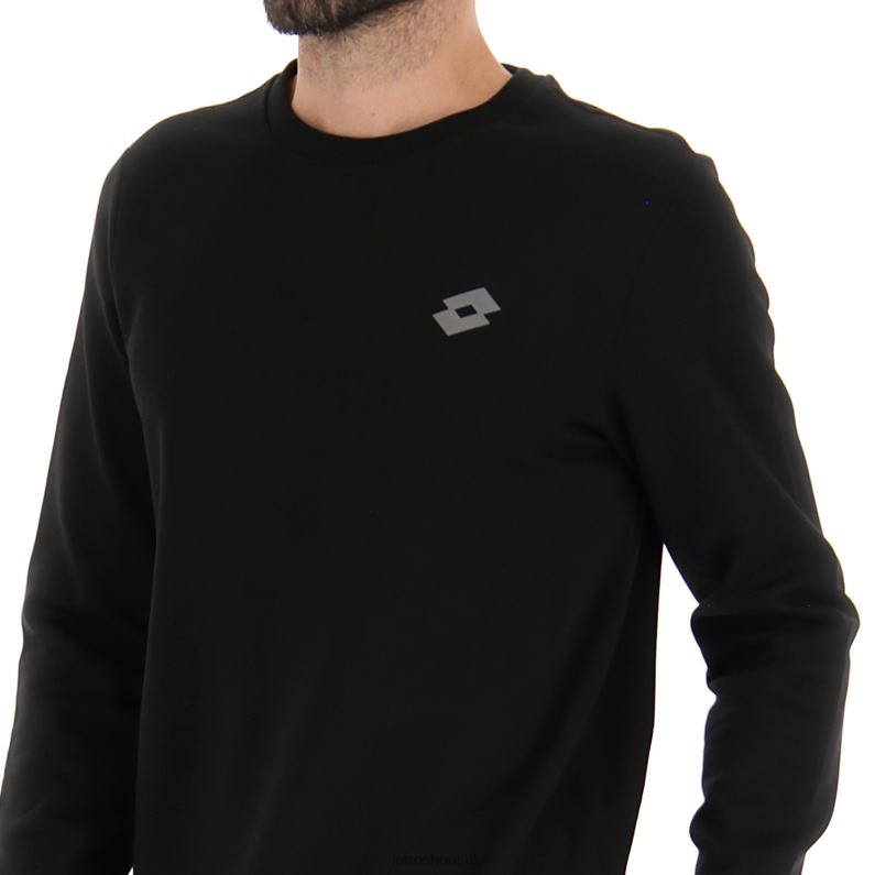 MSC SWEAT RN Man 446TN278 Apparel ALL BLACK Lotto