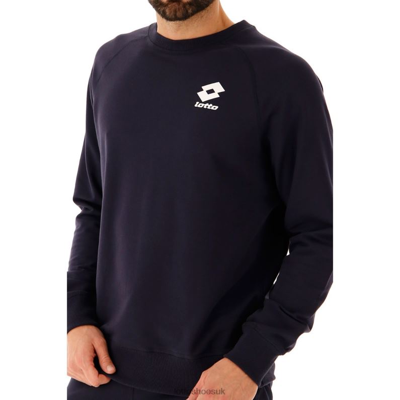 SMART SWEAT RN FT Man 446TN310 Apparel NAVY BLUE Lotto
