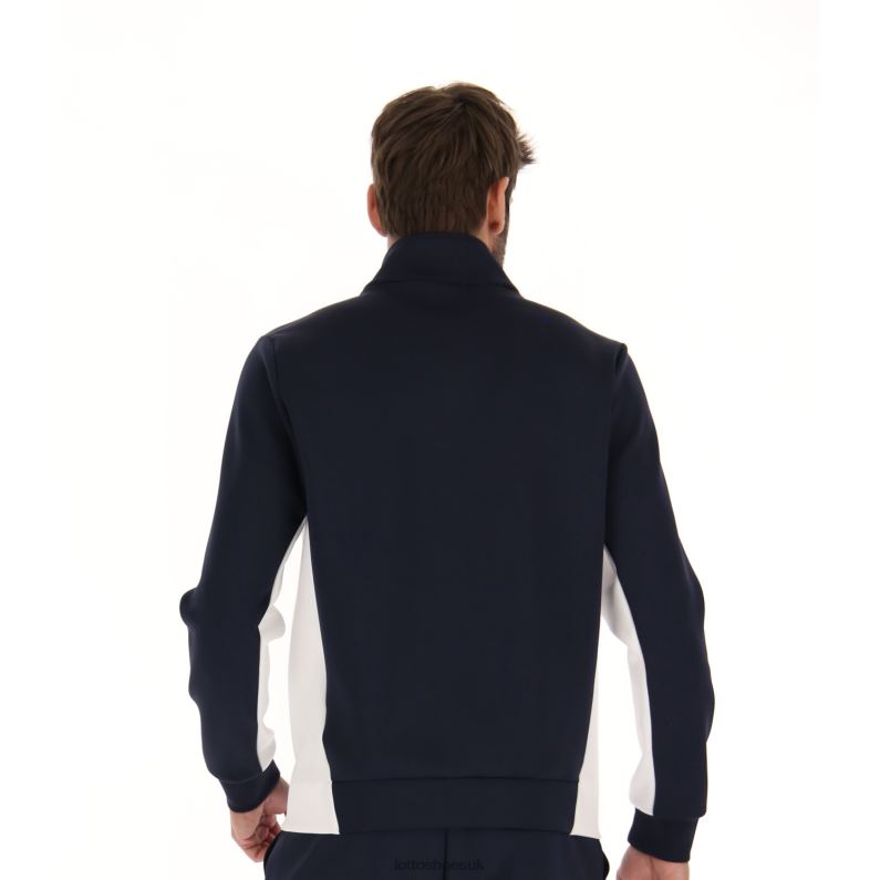 SQUADRA II JACKET Man 446TN274 Apparel NAVY BLUE/BRIGHT WHITE Lotto
