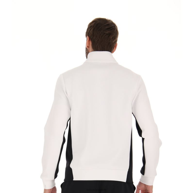 SQUADRA II JACKET Man 446TN275 Apparel BRIGHT WHITE/ALL BLACK Lotto