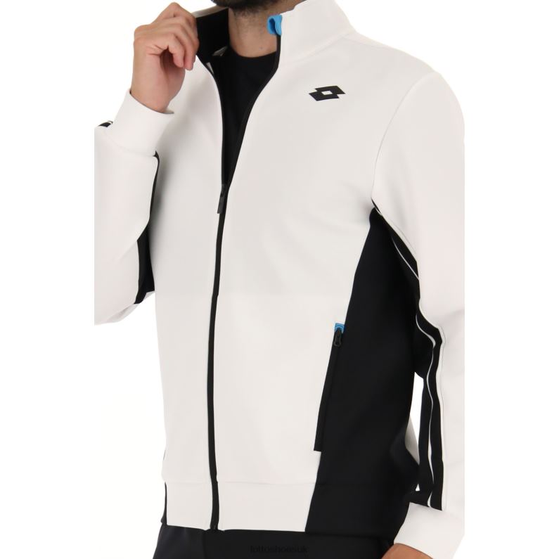 SQUADRA II JACKET Man 446TN275 Apparel BRIGHT WHITE/ALL BLACK Lotto
