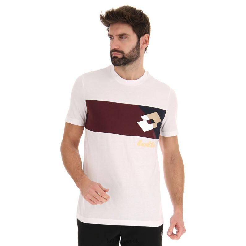 ATHLETICA LG III TEE JS Man 446TN384 Apparel BRIGHT WHITE Lotto