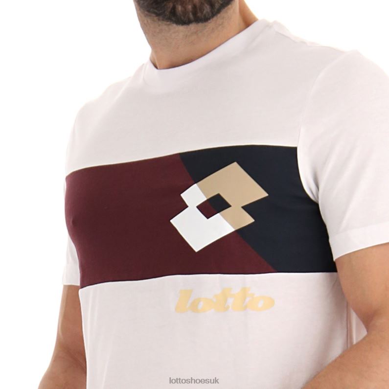 ATHLETICA LG III TEE JS Man 446TN384 Apparel BRIGHT WHITE Lotto