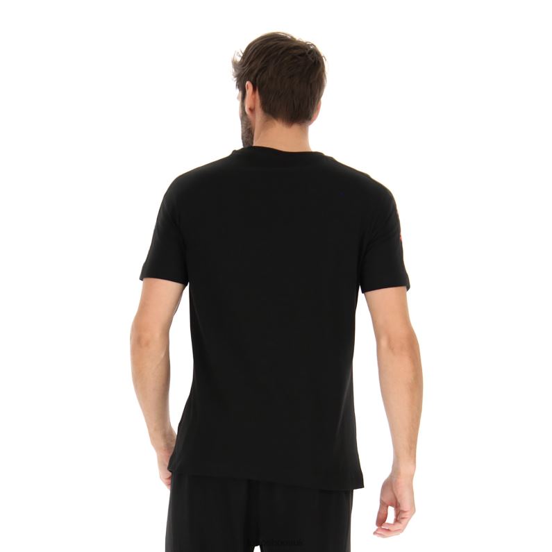 LOGO VIII TEE 1 Man 446TN413 Apparel ALL BLACK Lotto