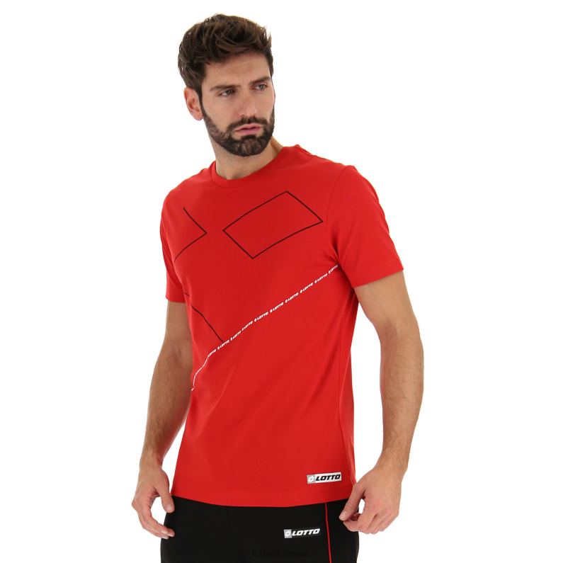 LOGO VIII TEE 2 Man 446TN415 Apparel FLAME RED Lotto