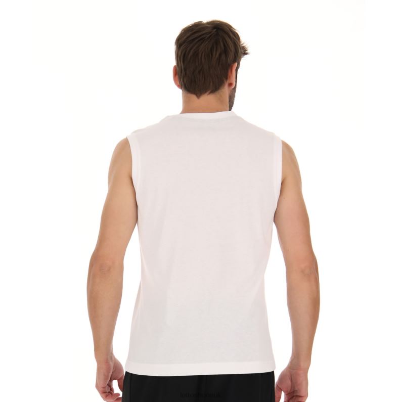 LOGO VII TEE SL Man 446TN409 Apparel BRIGHT WHITE Lotto