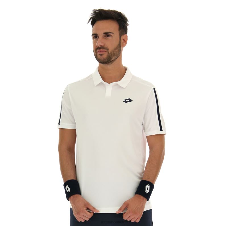 SQUADRA II POLO PL Man 446TN506 Apparel BRIGHT WHITE Lotto