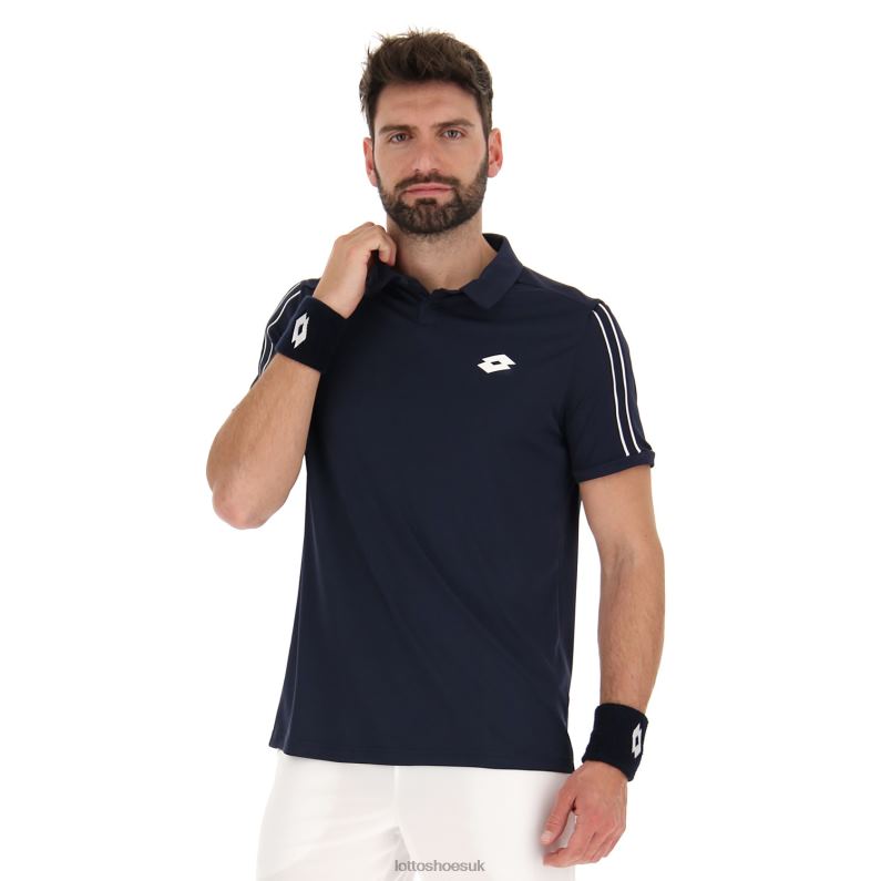 SQUADRA II POLO PL Man 446TN512 Apparel NAVY BLUE Lotto