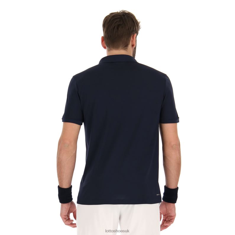 SQUADRA II POLO PL Man 446TN512 Apparel NAVY BLUE Lotto