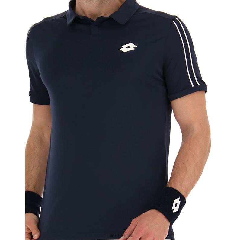 SQUADRA II POLO PL Man 446TN512 Apparel NAVY BLUE Lotto