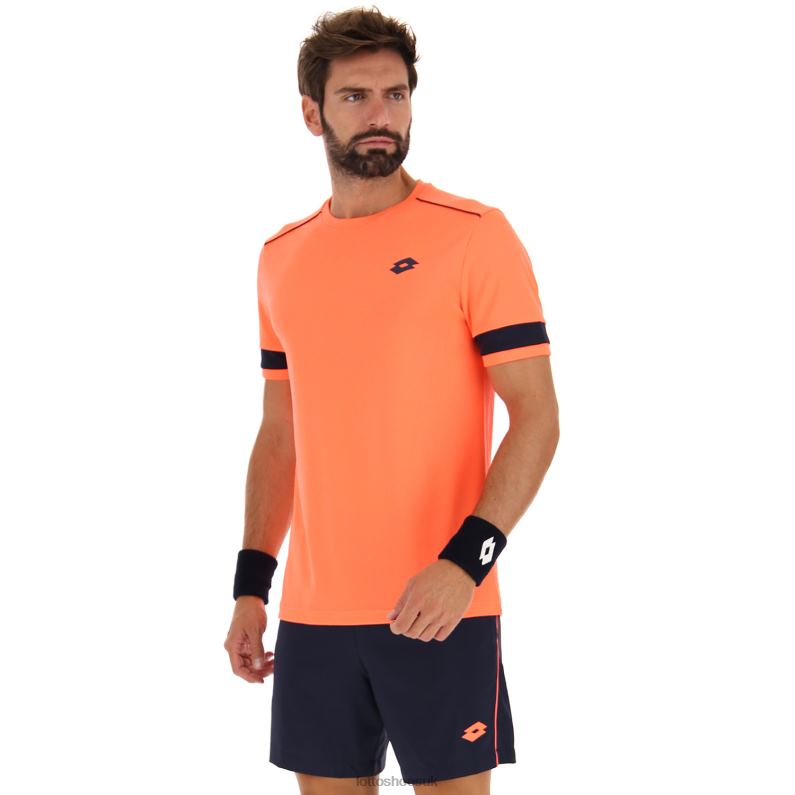 SUPERRAPIDA V TEE Man 446TN501 Apparel CORAL FLUO Lotto