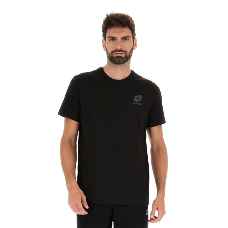 TEE BASIC Man 446TN455 Apparel ALL BLACK/EBONY Lotto