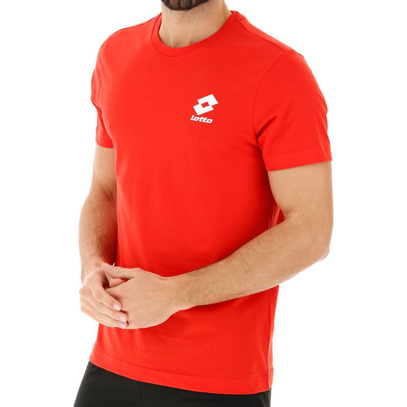 TEE BS JS Man 446TN424 Apparel FLAME RED Lotto