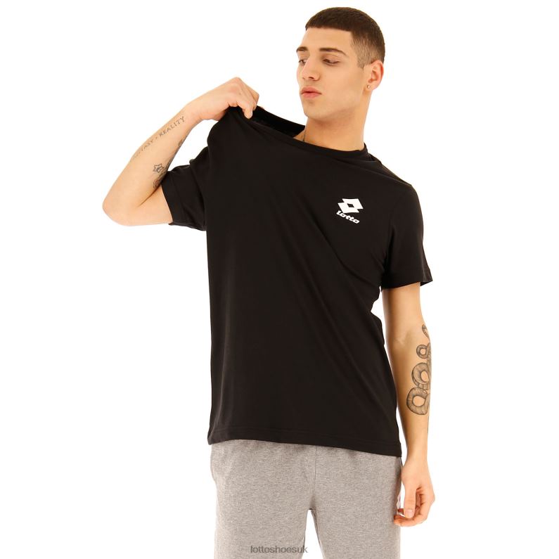 TEE BS JS Man 446TN426 Apparel ALL BLACK Lotto