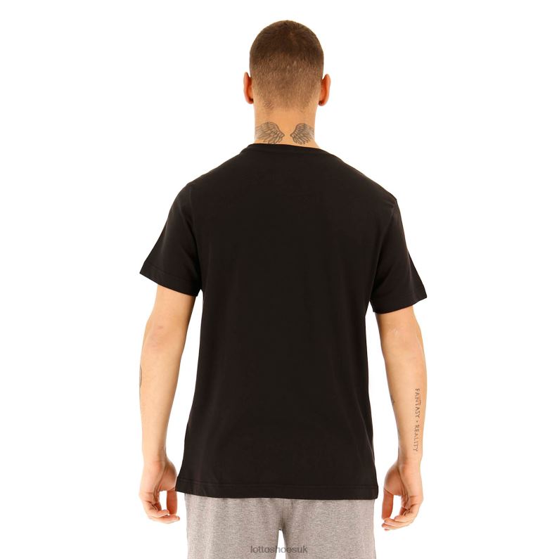 TEE BS JS Man 446TN426 Apparel ALL BLACK Lotto