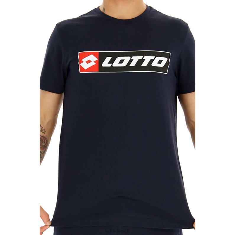 TEE LOGO JS Man 446TN430 Apparel NAVY BLUE Lotto