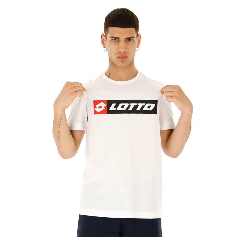TEE LOGO Man 446TN429 Apparel BRIGHT WHITE Lotto