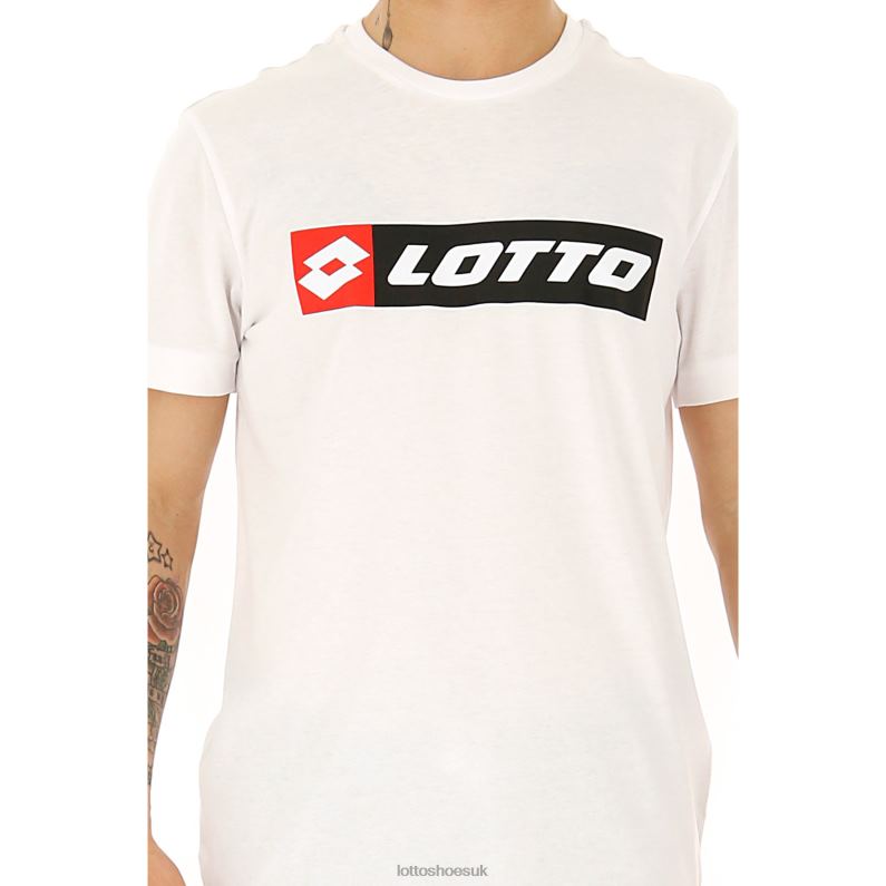 TEE LOGO Man 446TN429 Apparel BRIGHT WHITE Lotto
