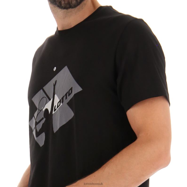 TEE LOSANGA VI Man 446TN445 Apparel ALL BLACK Lotto