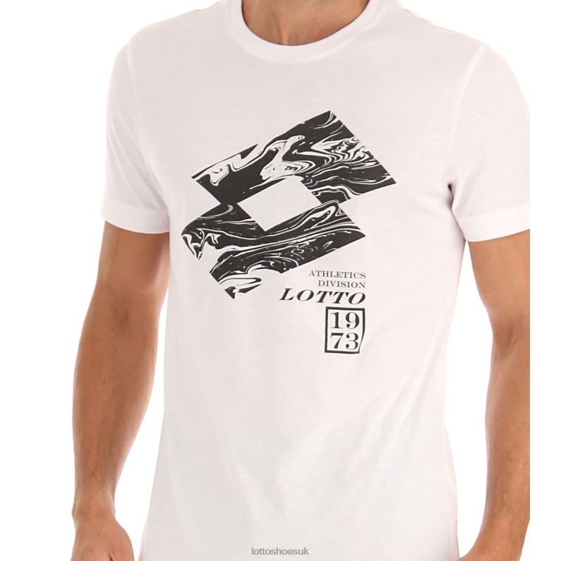 TEE LOSANGA V Man 446TN420 Apparel BRIGHT WHITE Lotto