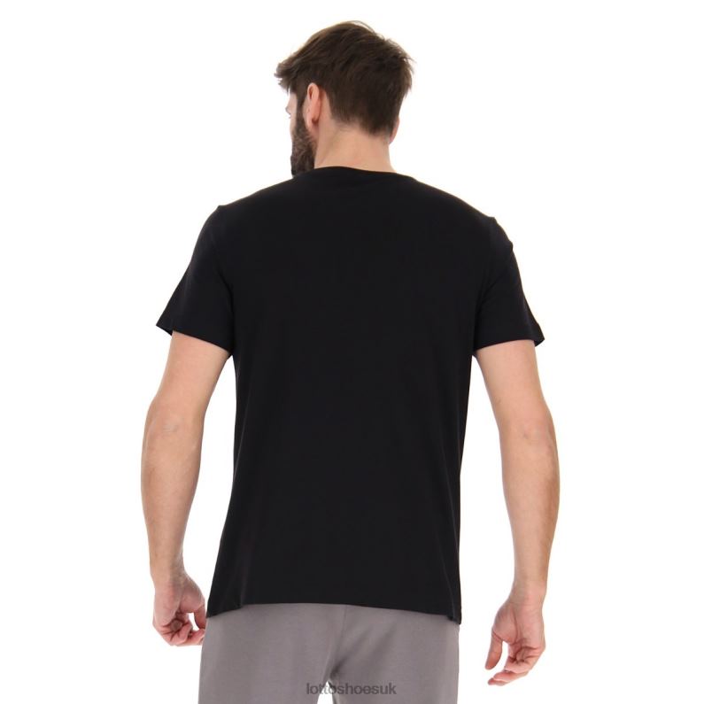 TEE LOSANGA V Man 446TN422 Apparel ALL BLACK Lotto