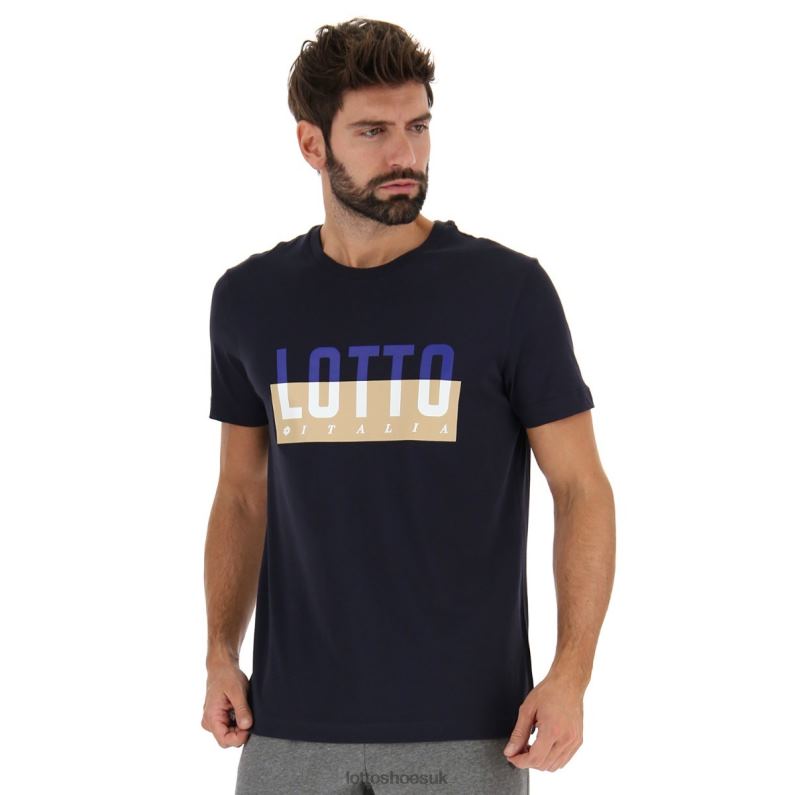 TEE PRISMA IV JS Man 446TN433 Apparel NAVY BLUE Lotto