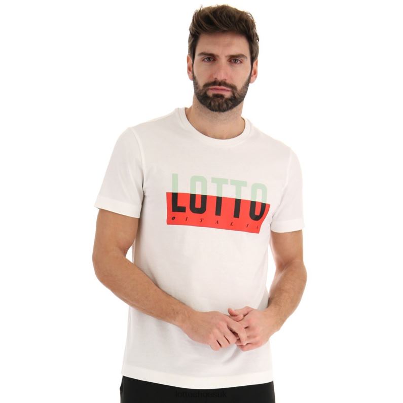 TEE PRISMA IV JS Man 446TN437 Apparel BRIGHT WHITE Lotto