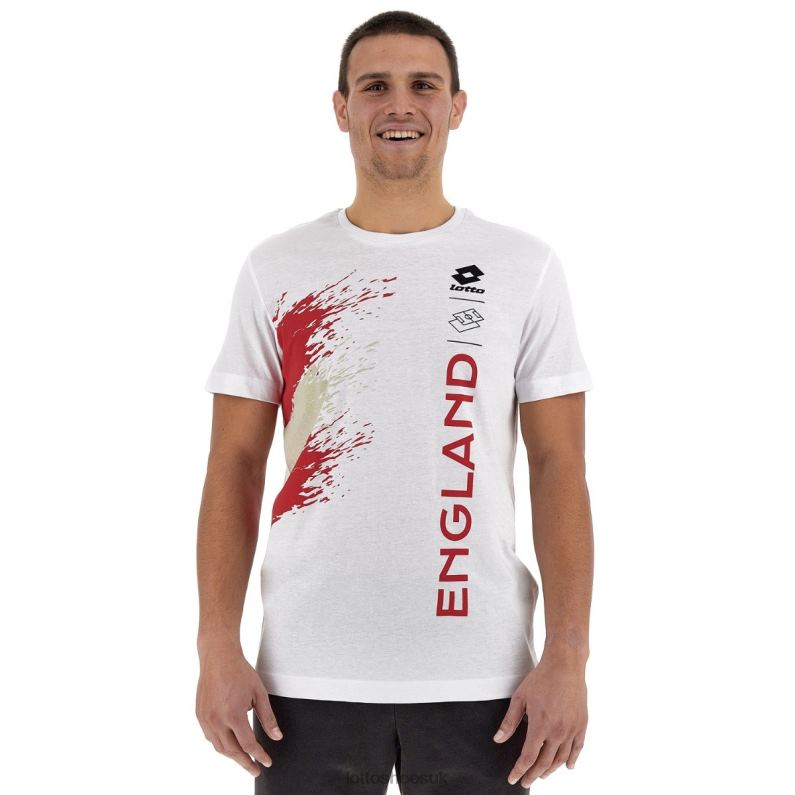 TEE WC22 ENGLAND 1 Man 446TN454 Apparel BRIGHT WHITE Lotto