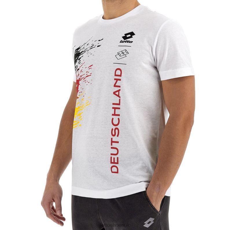 TEE WC22 GERMANY Man 446TN453 Apparel BRIGHT WHITE Lotto
