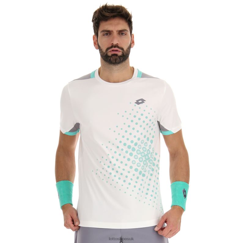 TOP IV TEE 1 Man 446TN486 Apparel BRIGHT WHITE/GREEN 929C Lotto