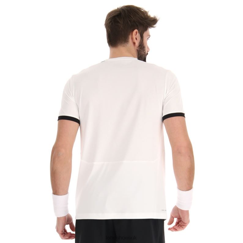 TOP IV TEE 1 Man 446TN491 Apparel BRIGHT WHITE/ALL BLACK Lotto
