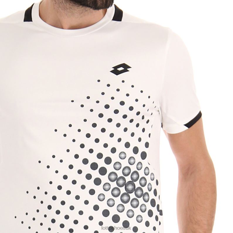 TOP IV TEE 1 Man 446TN491 Apparel BRIGHT WHITE/ALL BLACK Lotto