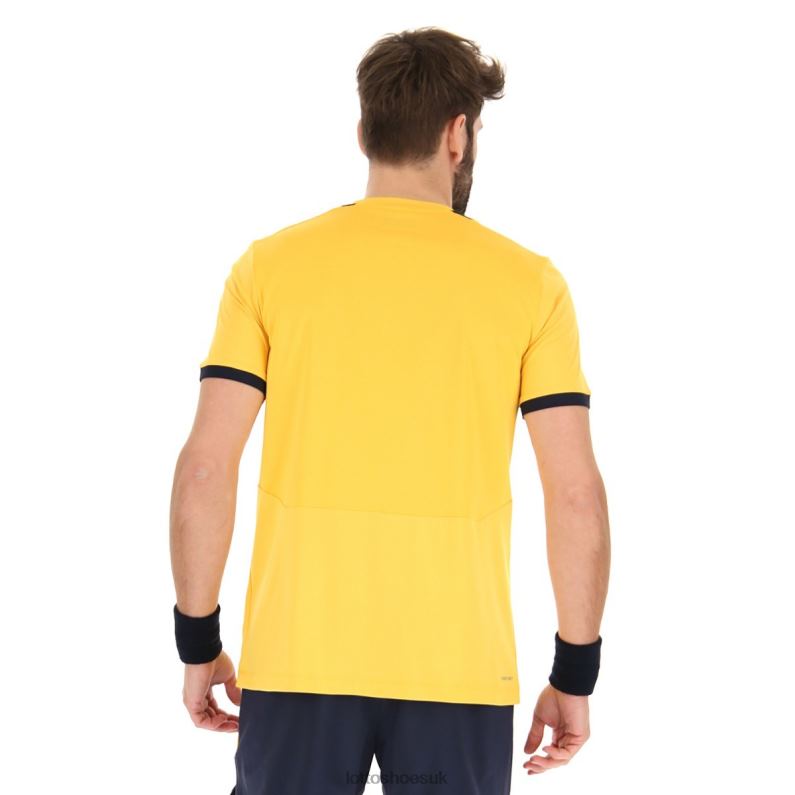 TOP IV TEE Man 446TN496 Apparel SAFFRON/NAVY BLUE Lotto
