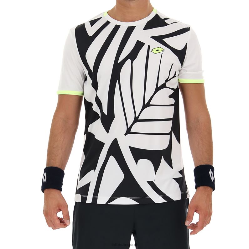 TOP TEN III TEE PRT2 PL Man 446TN517 Apparel BRIGHT WHITE Lotto