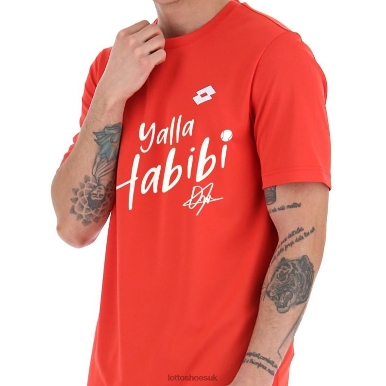 YALLA HABIBI JABEUR M TEE RED Man 446TN441 Apparel SPORTS Lotto