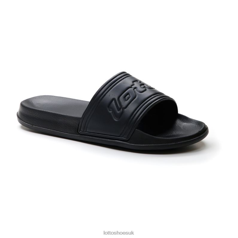 MIDWAY IV SLIDE Man 446TN262 Shoes ALL BLACK Lotto
