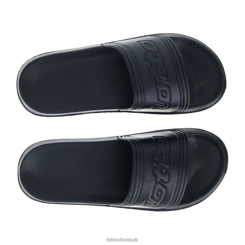 MIDWAY IV SLIDE Man 446TN262 Shoes ALL BLACK Lotto