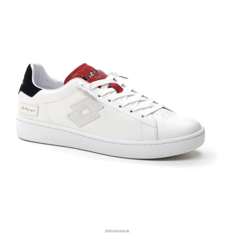 AUTOGRAPH BLOCK Man 446TN1 Shoes WHITE/DRIED TOMATO/ALL BLACK Lotto