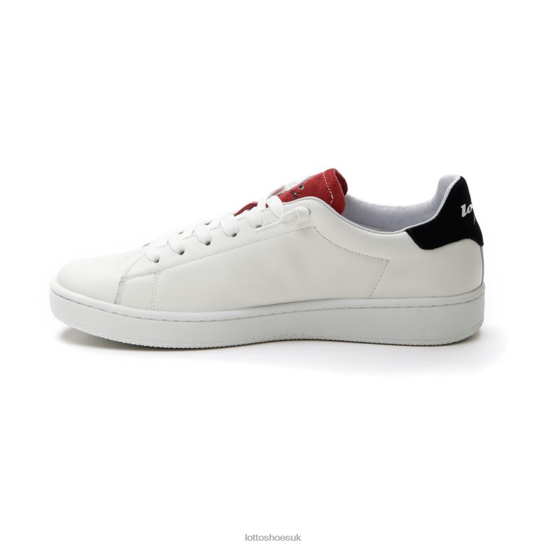 AUTOGRAPH BLOCK Man 446TN1 Shoes WHITE/DRIED TOMATO/ALL BLACK Lotto