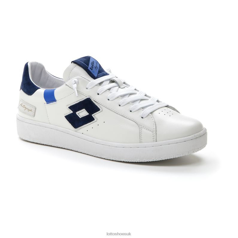 AUTOGRAPH BLOCK Man 446TN30 Shoes WHITE/DRESS BLUE/PACIFIC BLUE Lotto