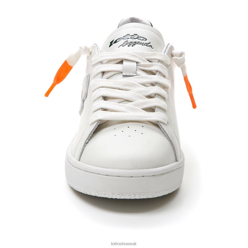 AUTOGRAPH FLUO Man 446TN40 Shoes WHITE/GREEN RESIN/ORANGE FLUO 2 Lotto