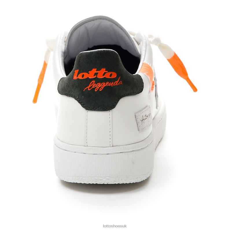 AUTOGRAPH FLUO Man 446TN40 Shoes WHITE/GREEN RESIN/ORANGE FLUO 2 Lotto