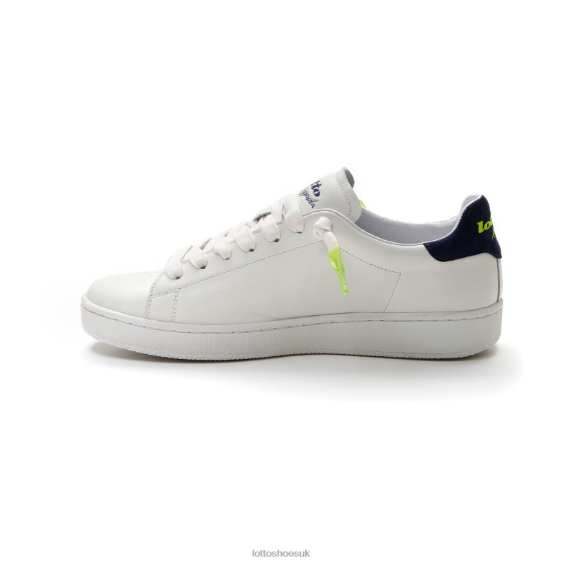 AUTOGRAPH FLUO Man 446TN41 Shoes WHITE/DRESS BLUE/SPRING GREEN Lotto