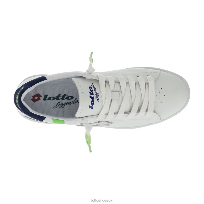 AUTOGRAPH FLUO Man 446TN41 Shoes WHITE/DRESS BLUE/SPRING GREEN Lotto