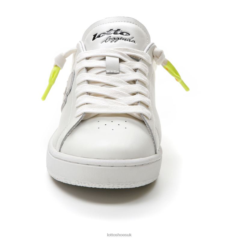 AUTOGRAPH FLUO Man 446TN42 Shoes WHITE/ALL BLACK/SAFETY YELLOW Lotto