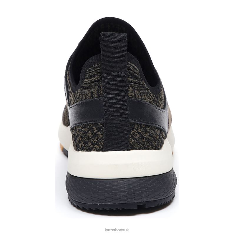 MARATHON KNIT Man 446TN51 Shoes DARK OLIVE/ALL BLACK Lotto