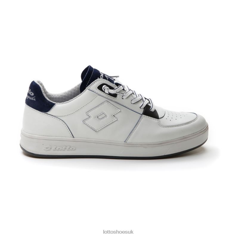 SIGNATURE EDGE Man 446TN9 Shoes WHITE/DRESS BLUE Lotto