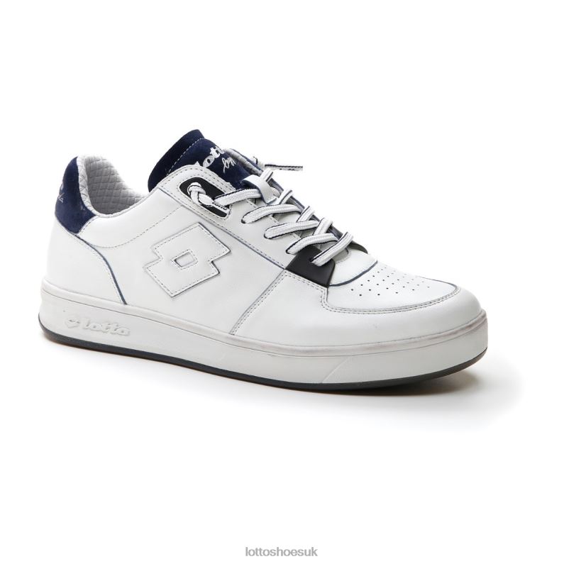 SIGNATURE EDGE Man 446TN9 Shoes WHITE/DRESS BLUE Lotto