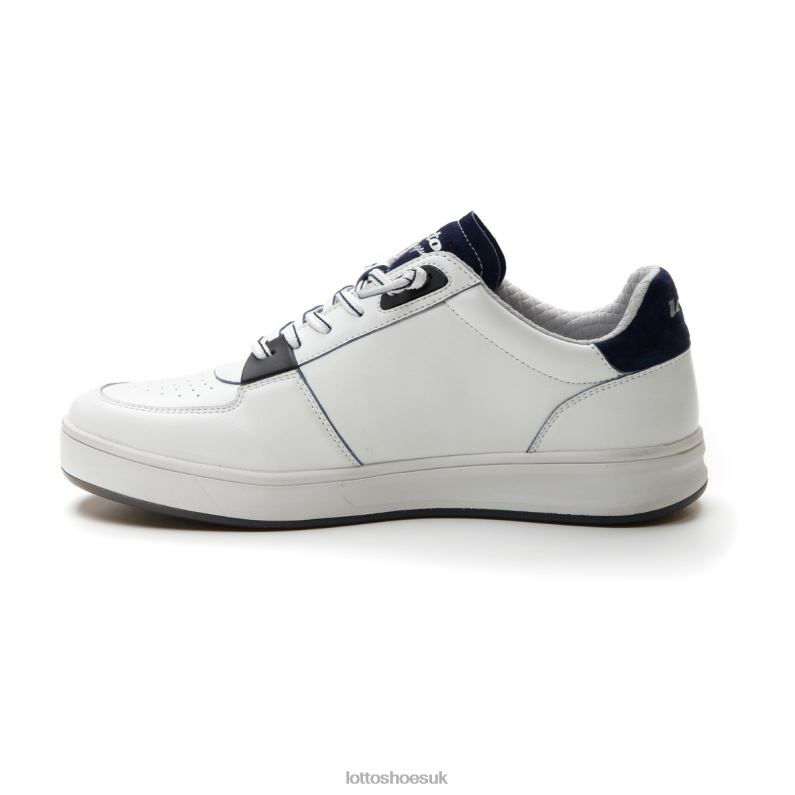 SIGNATURE EDGE Man 446TN9 Shoes WHITE/DRESS BLUE Lotto